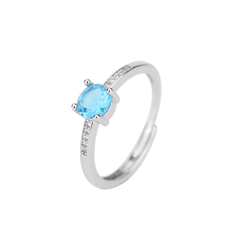 Row-drilled Ring With A Geometric Circular Design