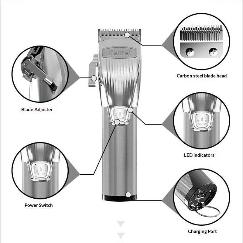 Noise-reducing Electric Clipper For Oil Head Carving Salon Hair Clipper