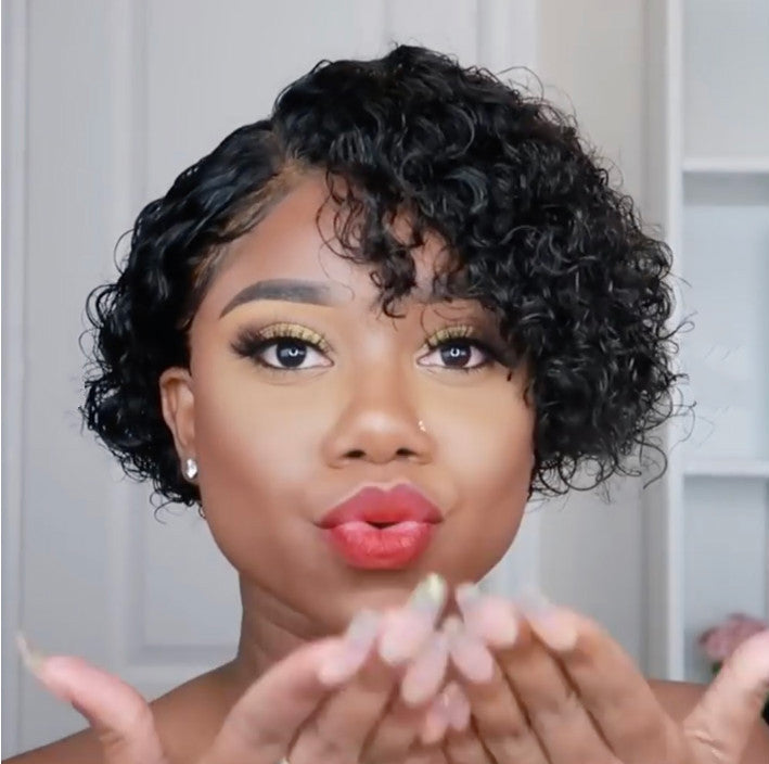 European And American Wigs Women's Short Curly Hair Wigs