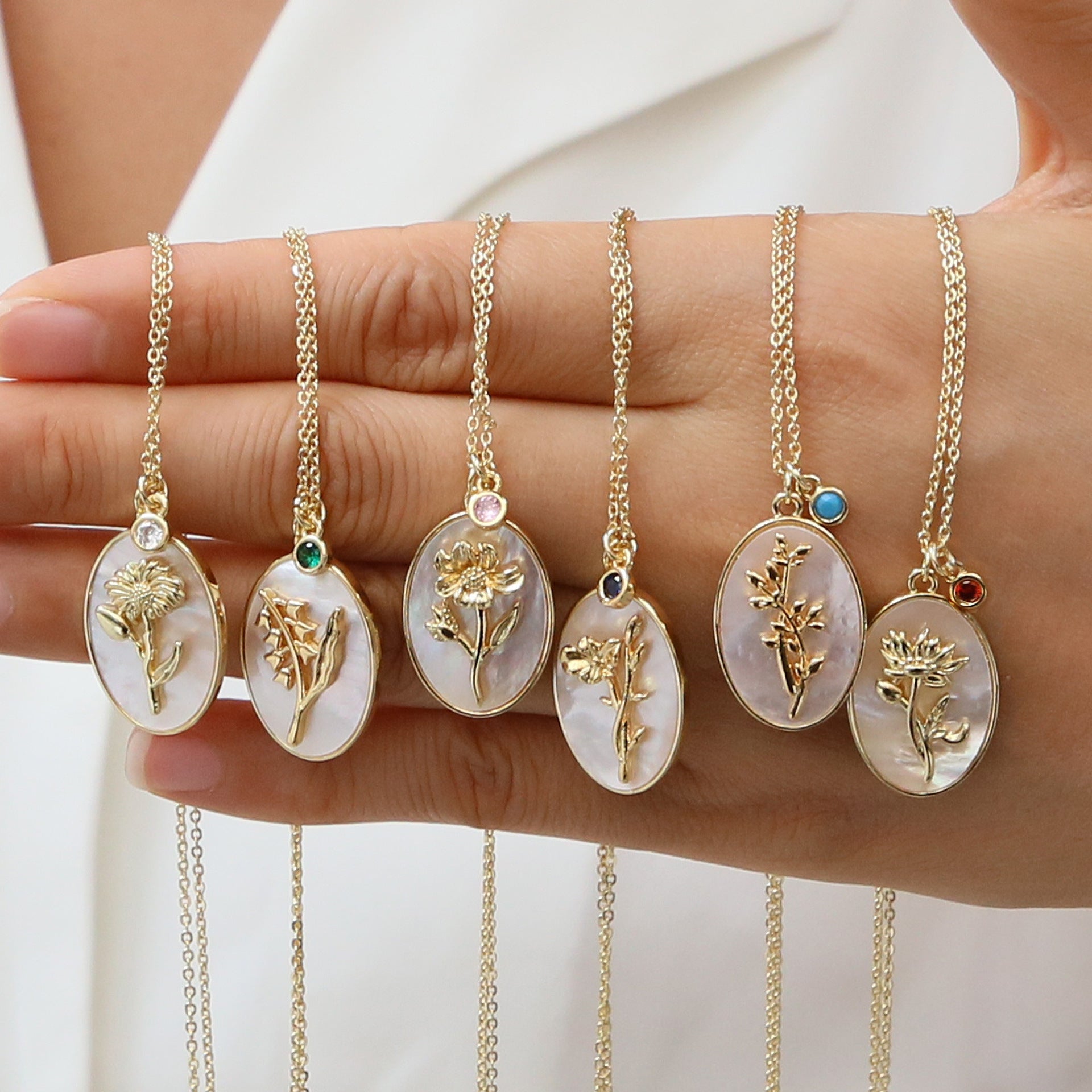 Birthstone Pendant High-End Fashion Necklace