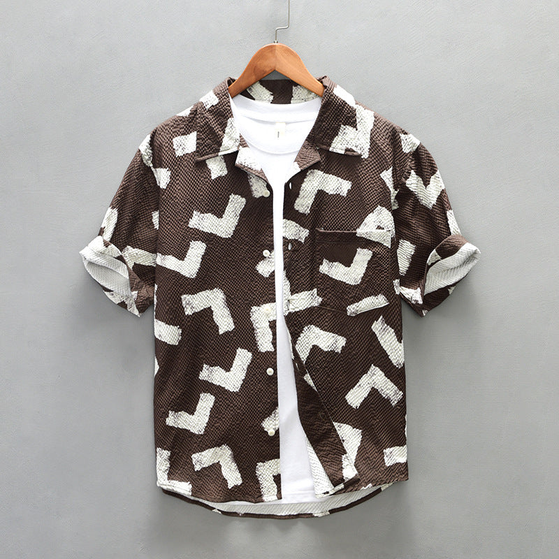 Men's Summer Short Sleeve Casual Shirt