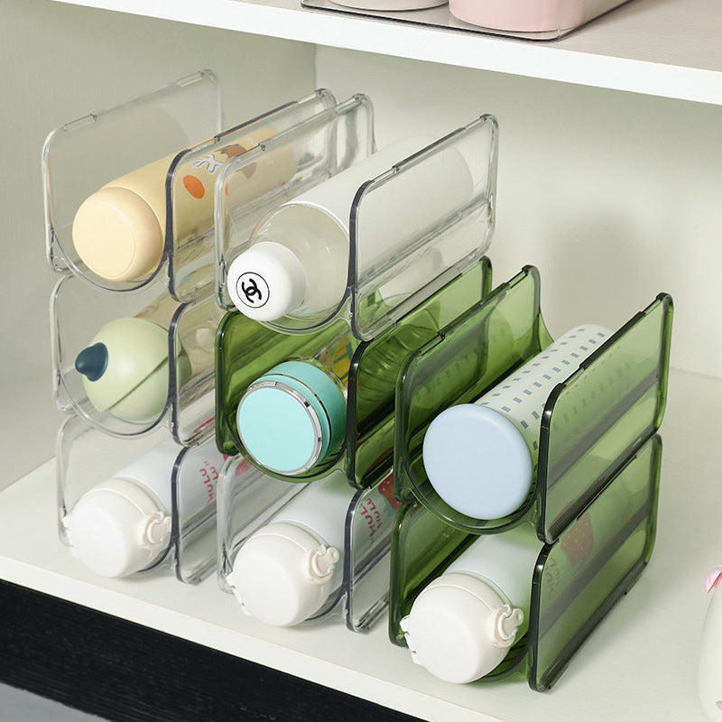 Multi-Tier Transparent Desktop Cup Organizer Creative Stackable Cup Rack