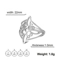 Twisted Infinity Celtic Knot Ring Irish Witch Knot Stainless Steel Rings For Women Men Witchcraft Jewelry