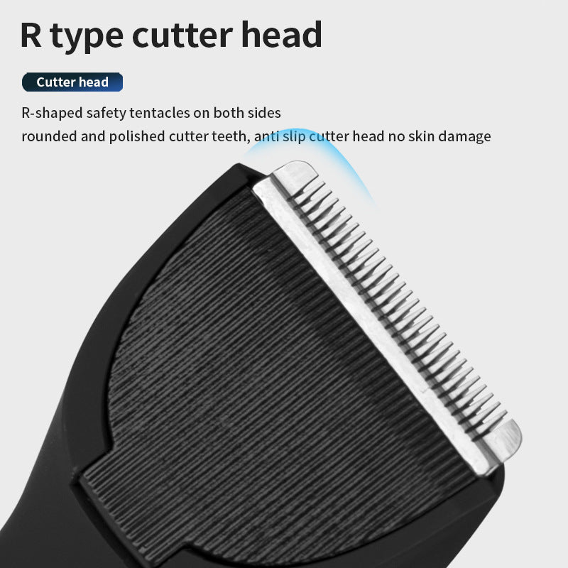 Hair Ceramic Blade LCD Digital Display Push Light Electric Clipper
