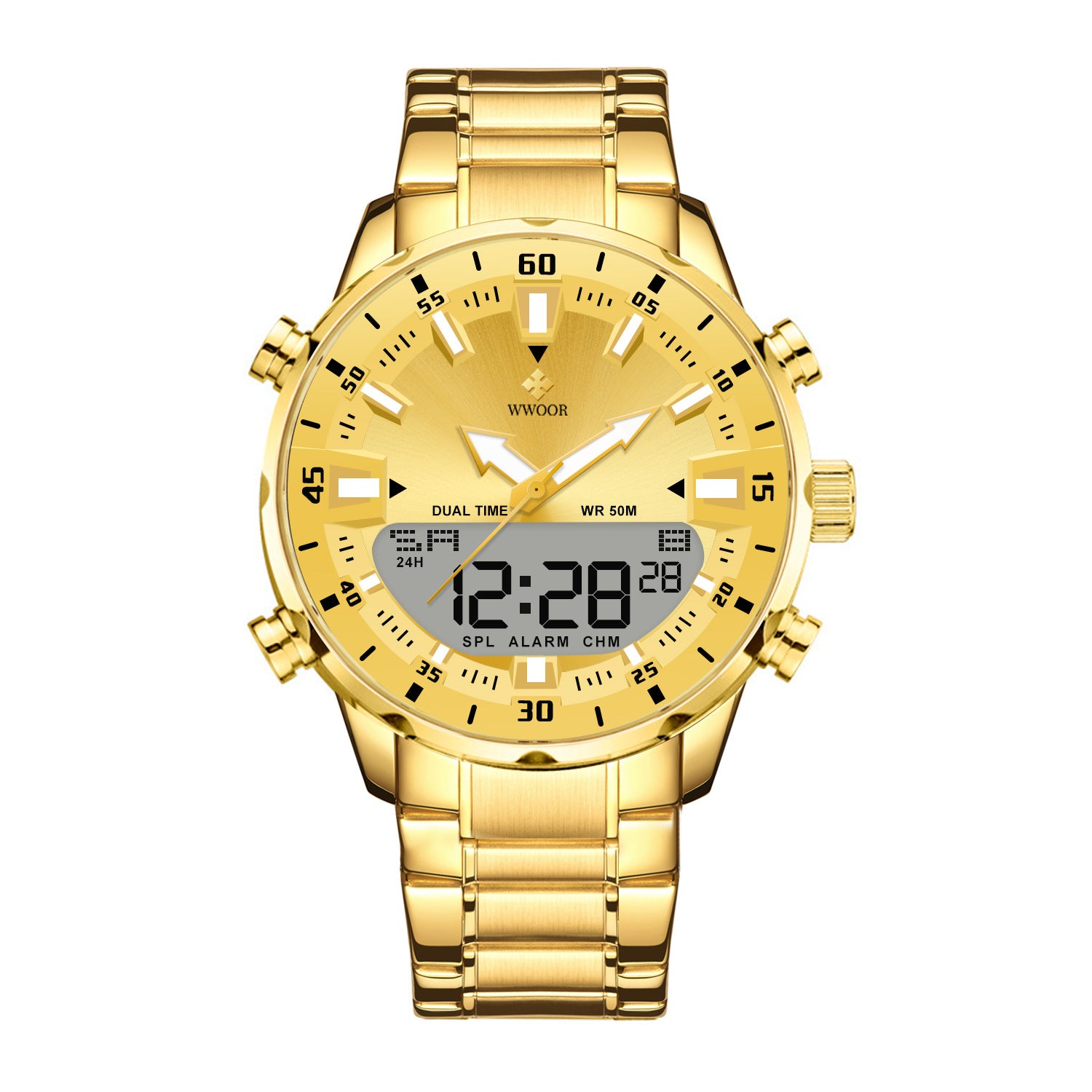 Steel Band Cool And Stylish Luminous Mens Watch