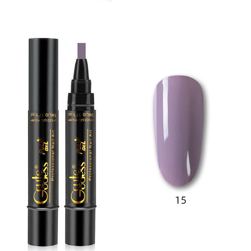 3 In 1 Nail Glue Pen  One-step Glue Phototherapy Plastic Nail Magnet Pen French Water Ripple Cat Eye Strong Magnet Pen DIY Manicure Tool Pen