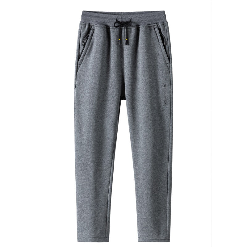 Men's Sports Plus Size Fat Loose Trendy Feet Casual Trousers Pure Cotton