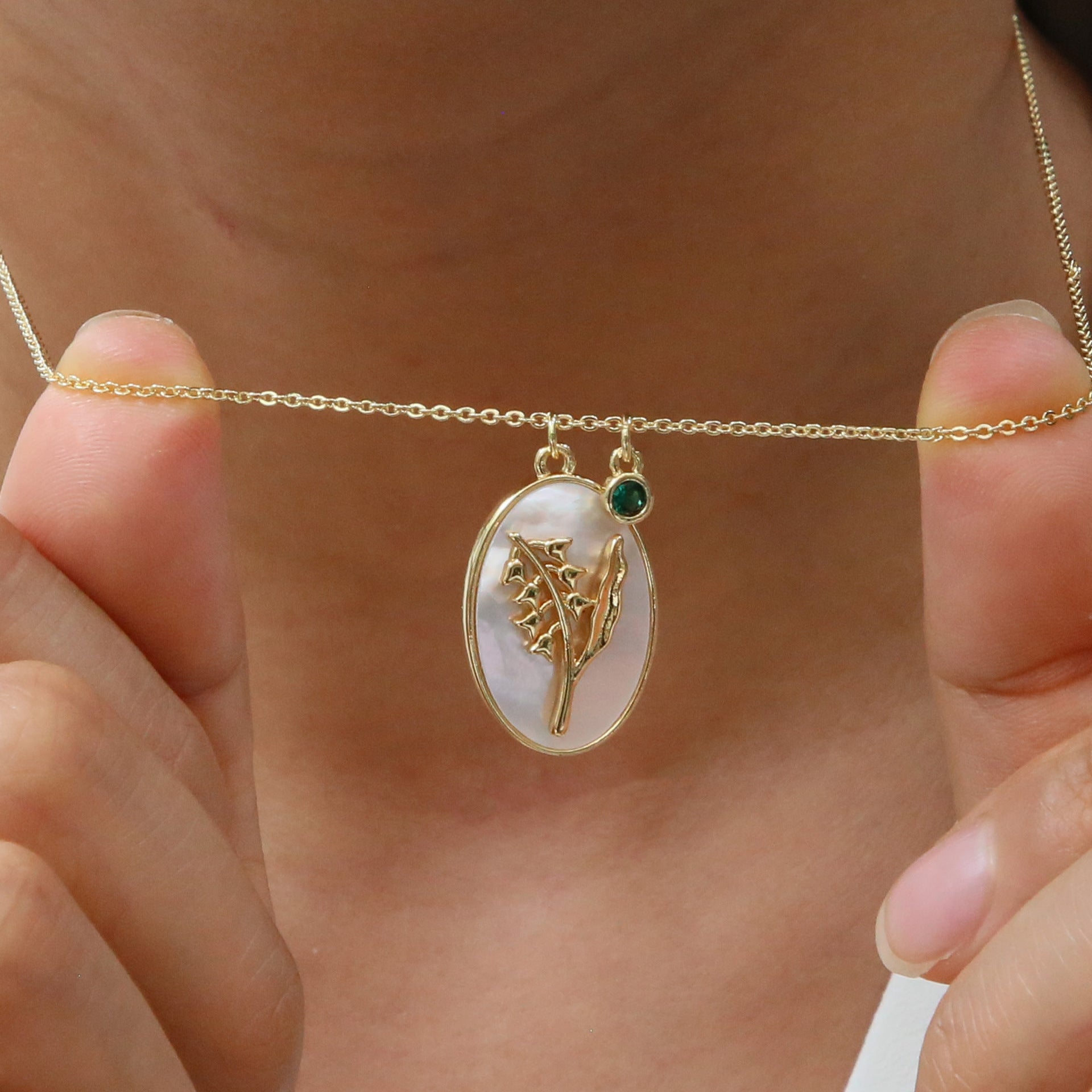 Birthstone Pendant High-End Fashion Necklace