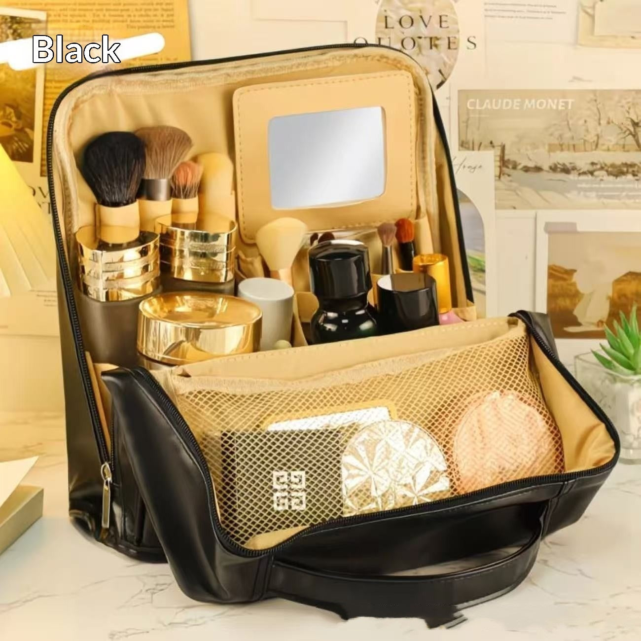 Handheld Partitioned Organizer With A Premium Portable Design