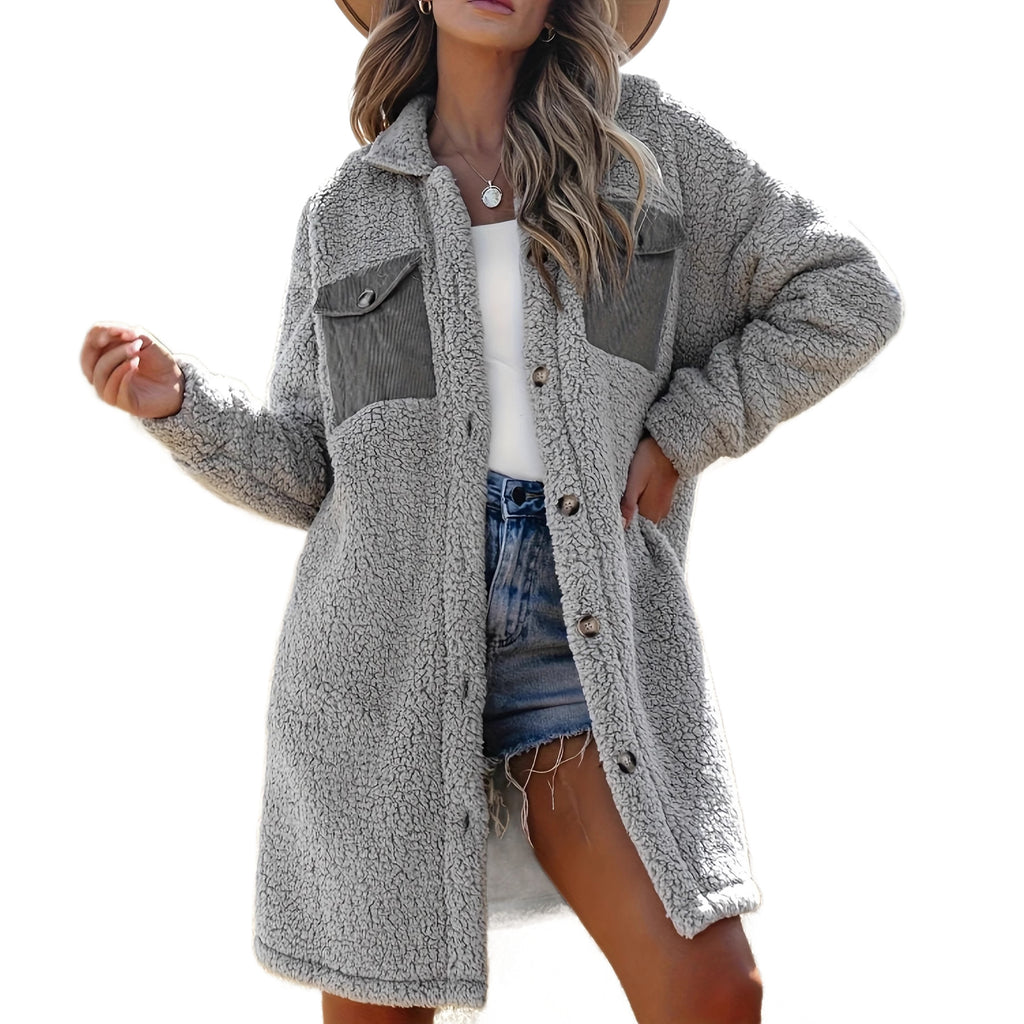 Loosefitting Lambswool Coat For Women