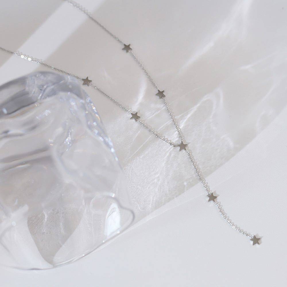 XL590 European And American Style Popular Bohemian Star Personalized Clavicle Chain