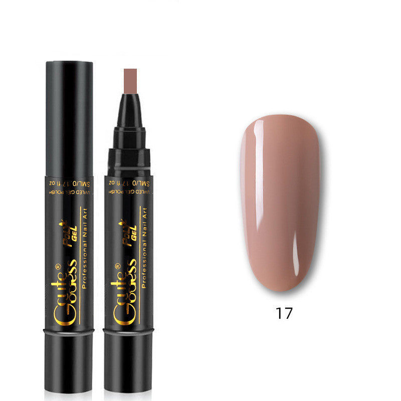 3 In 1 Nail Glue Pen  One-step Glue Phototherapy Plastic Nail Magnet Pen French Water Ripple Cat Eye Strong Magnet Pen DIY Manicure Tool Pen