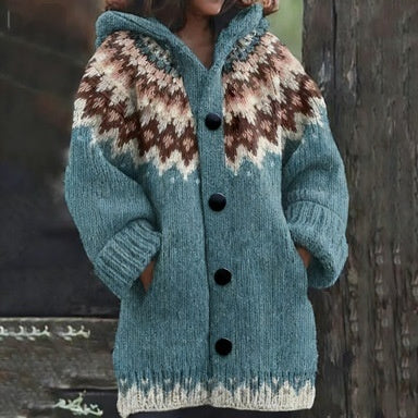 Halloween Animal 3D-Printed Casual Hooded Cardigan Top Coat