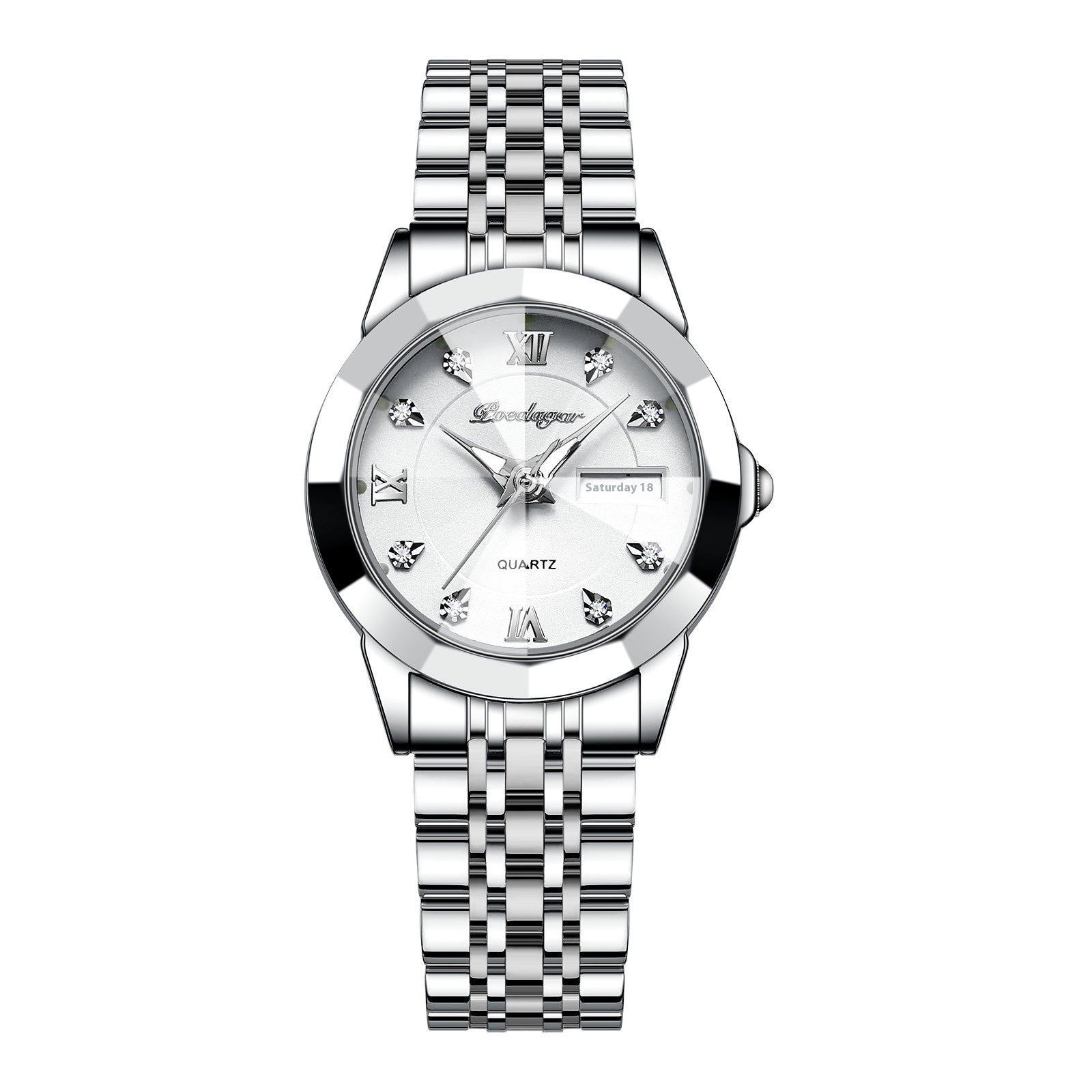 Women's Waterproof Luminous Double Calendar Wrist Watch