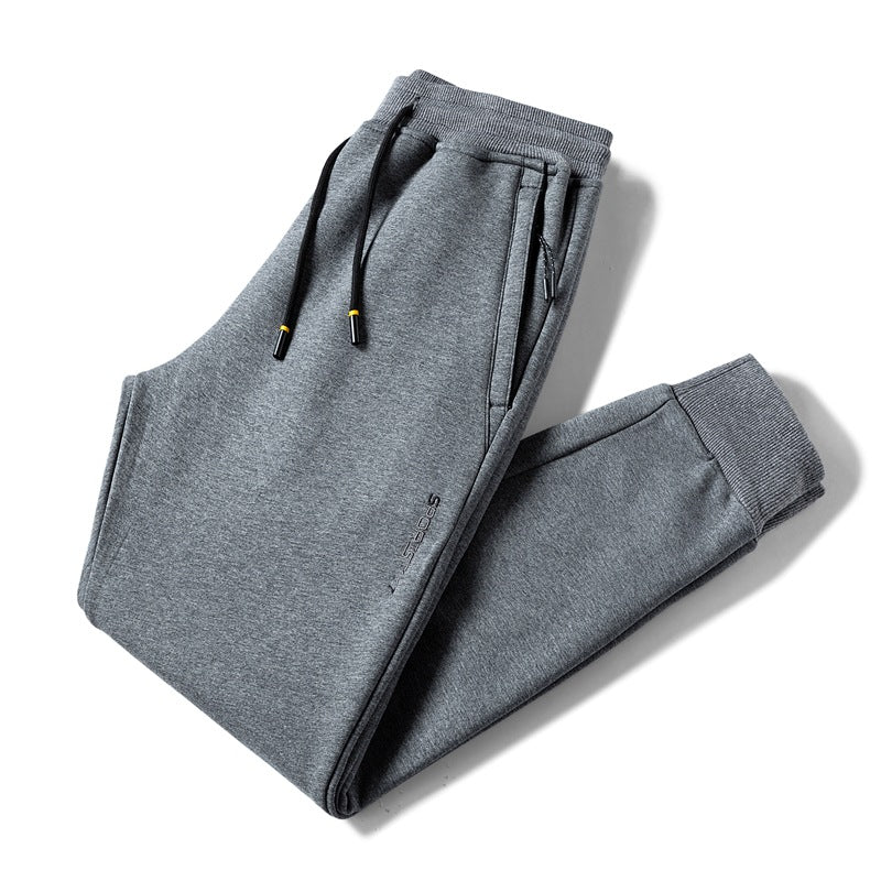 Men's Sports Plus Size Fat Loose Trendy Feet Casual Trousers Pure Cotton