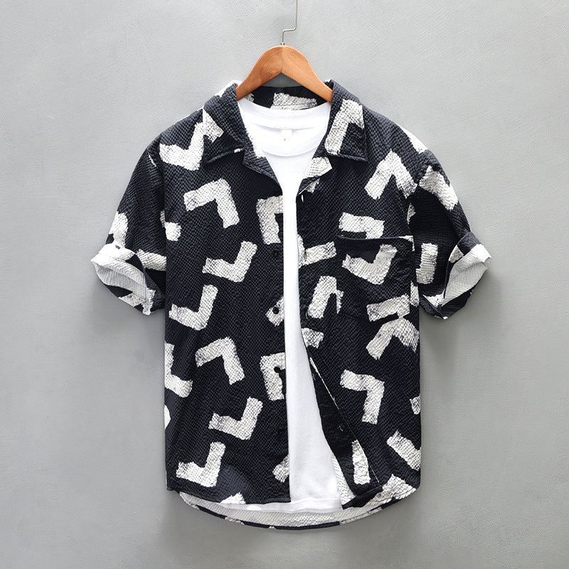 Men's Summer Short Sleeve Casual Shirt