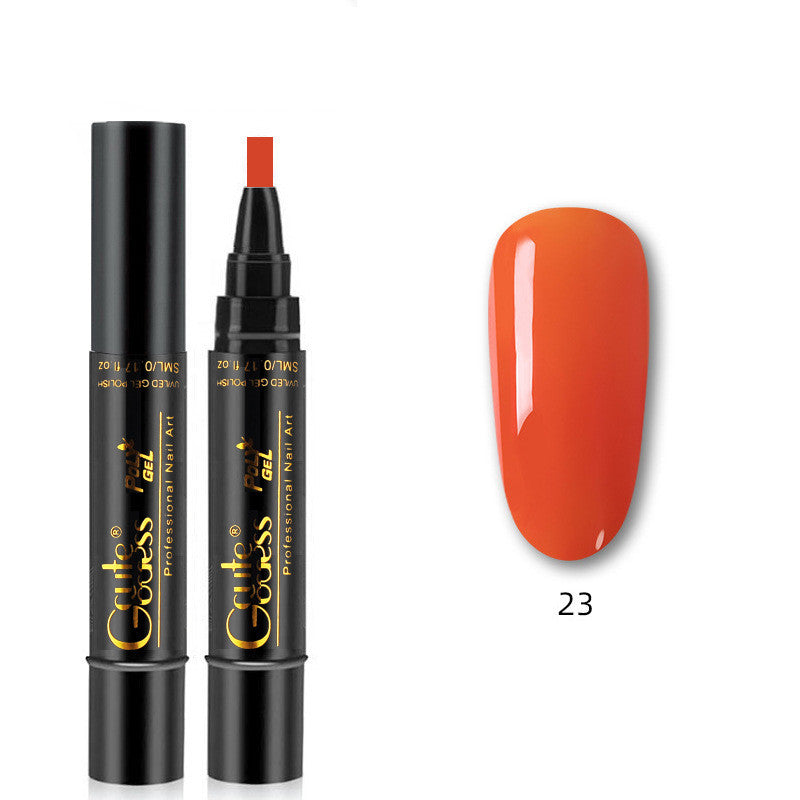 3 In 1 Nail Glue Pen  One-step Glue Phototherapy Plastic Nail Magnet Pen French Water Ripple Cat Eye Strong Magnet Pen DIY Manicure Tool Pen