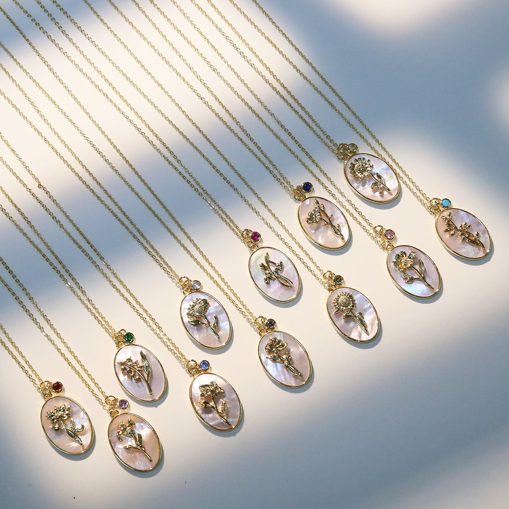 Birthstone Pendant High-End Fashion Necklace