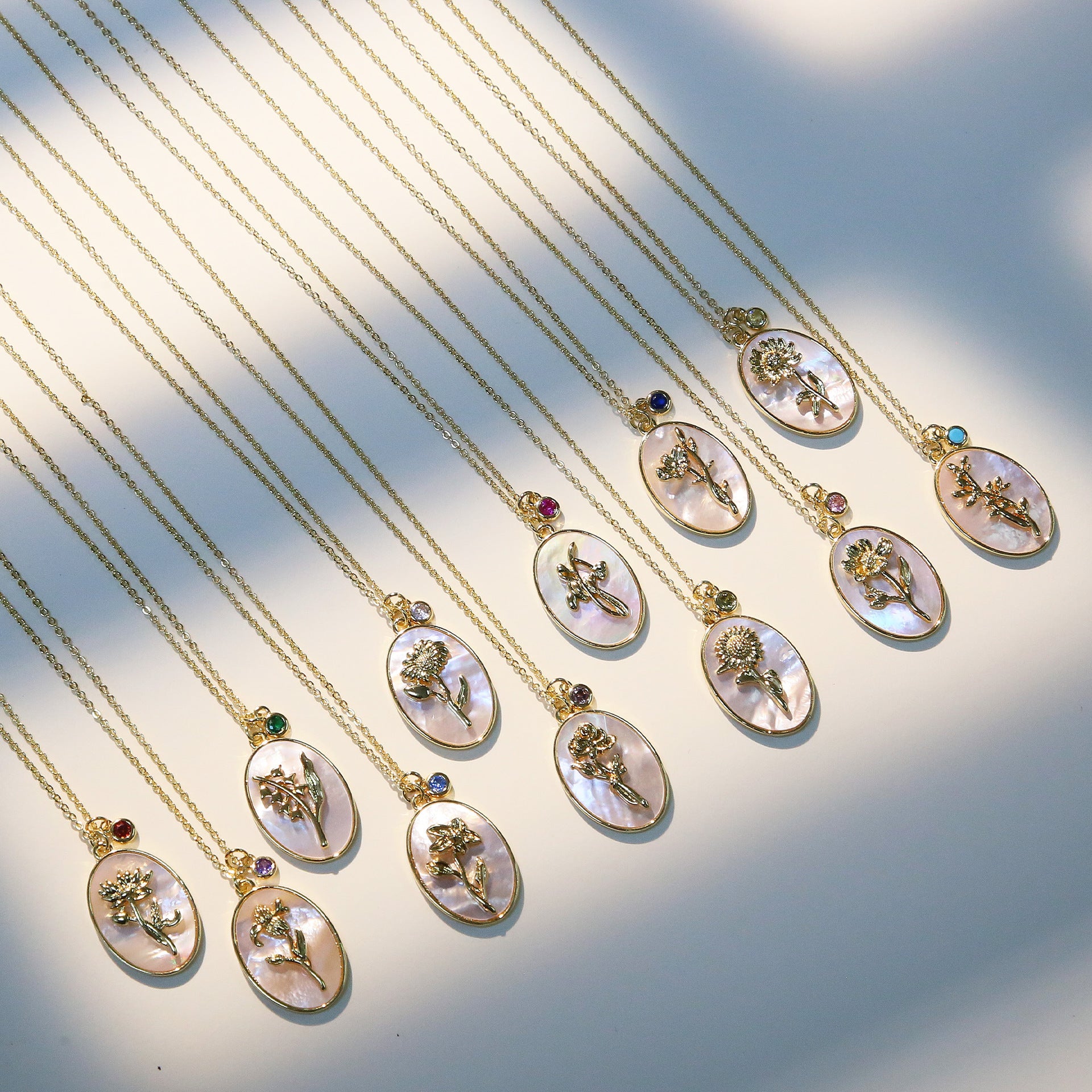 Birthstone Pendant High-End Fashion Necklace