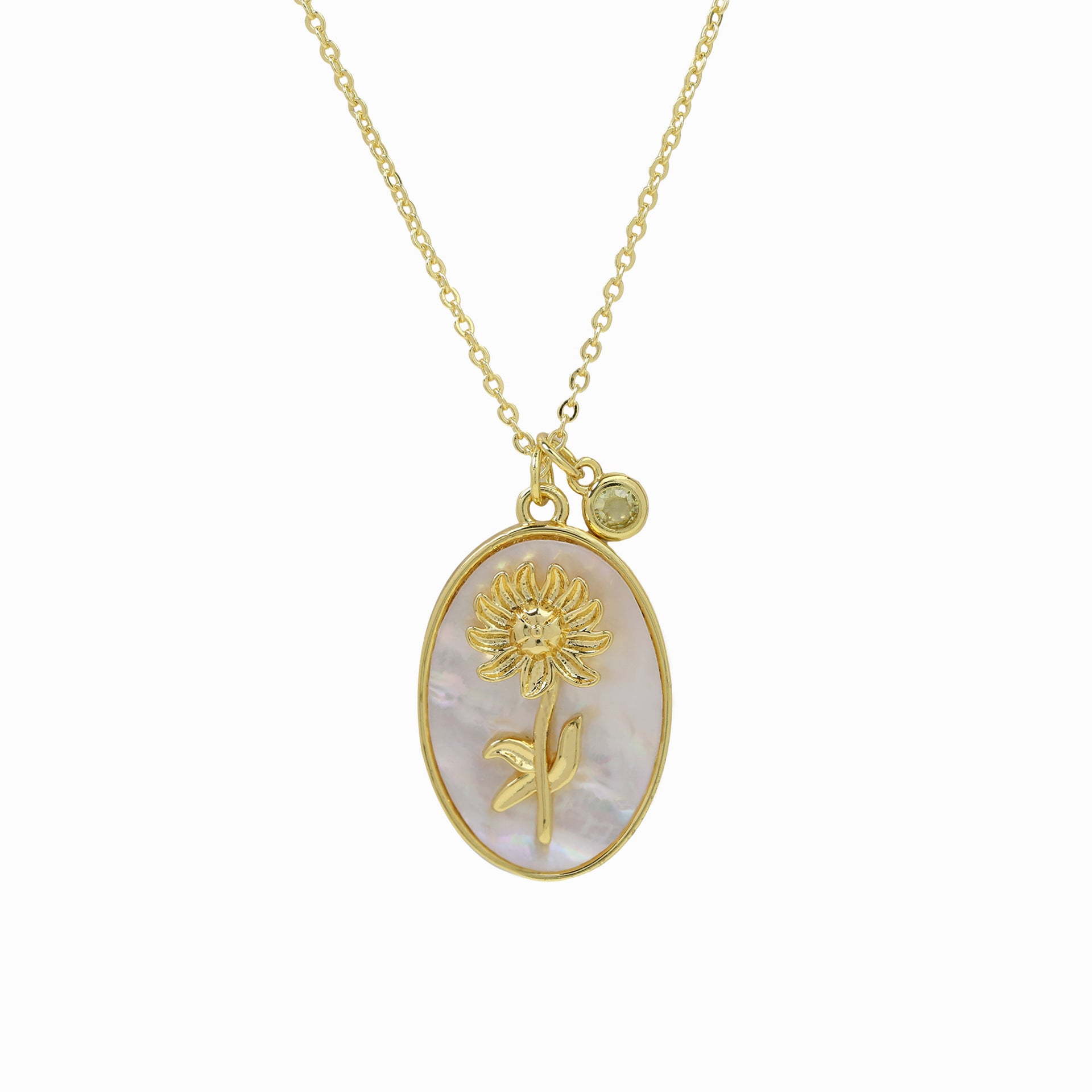 Birthstone Pendant High-End Fashion Necklace