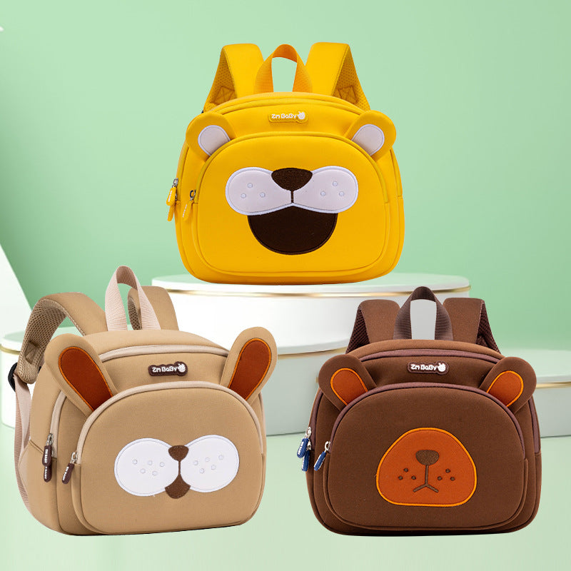 Stylish Cartoon Toddler Bag - Children's Schoolbag Large Capacity Light Breathable Multi-layer Waterproof Backpack