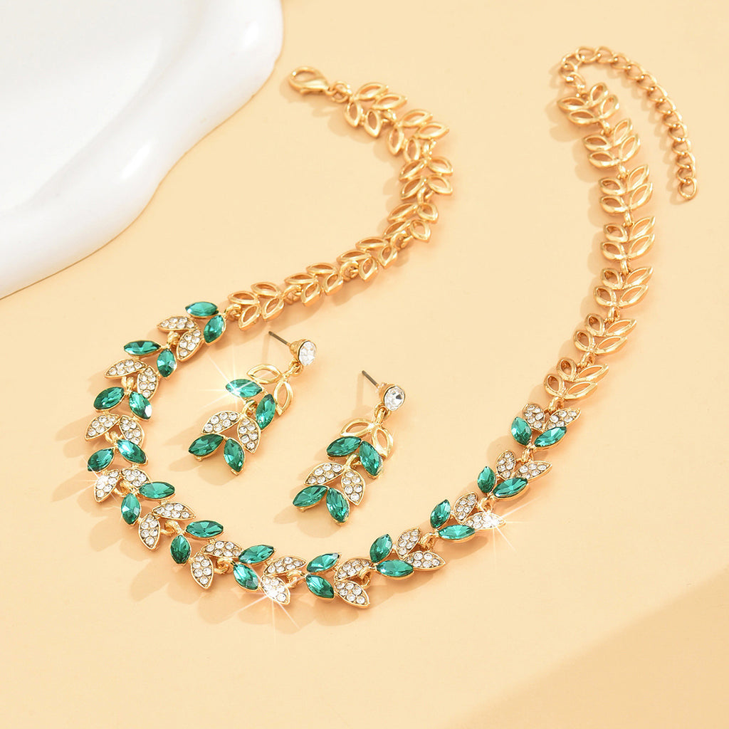 Women's Earrings And Necklace Two-Piece Set