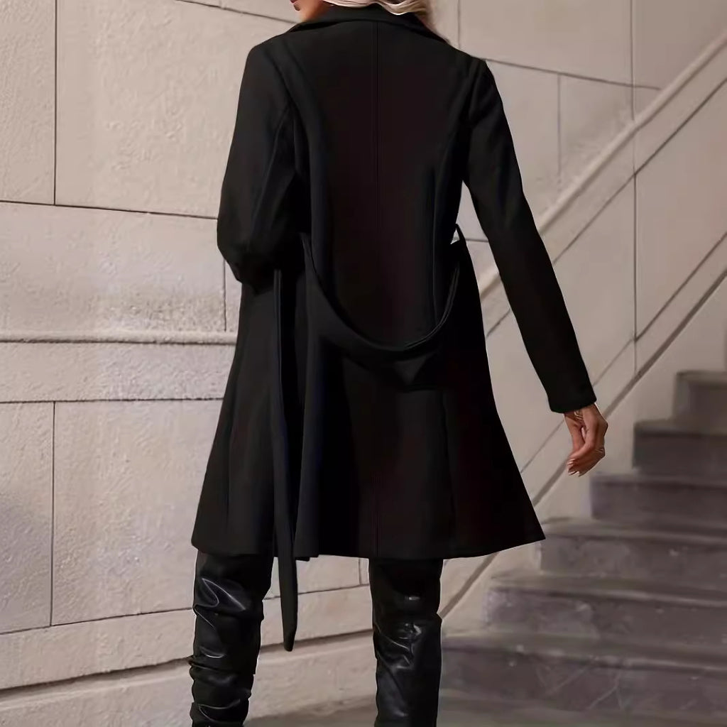 Women's Woolen Coat Long-cut Coat