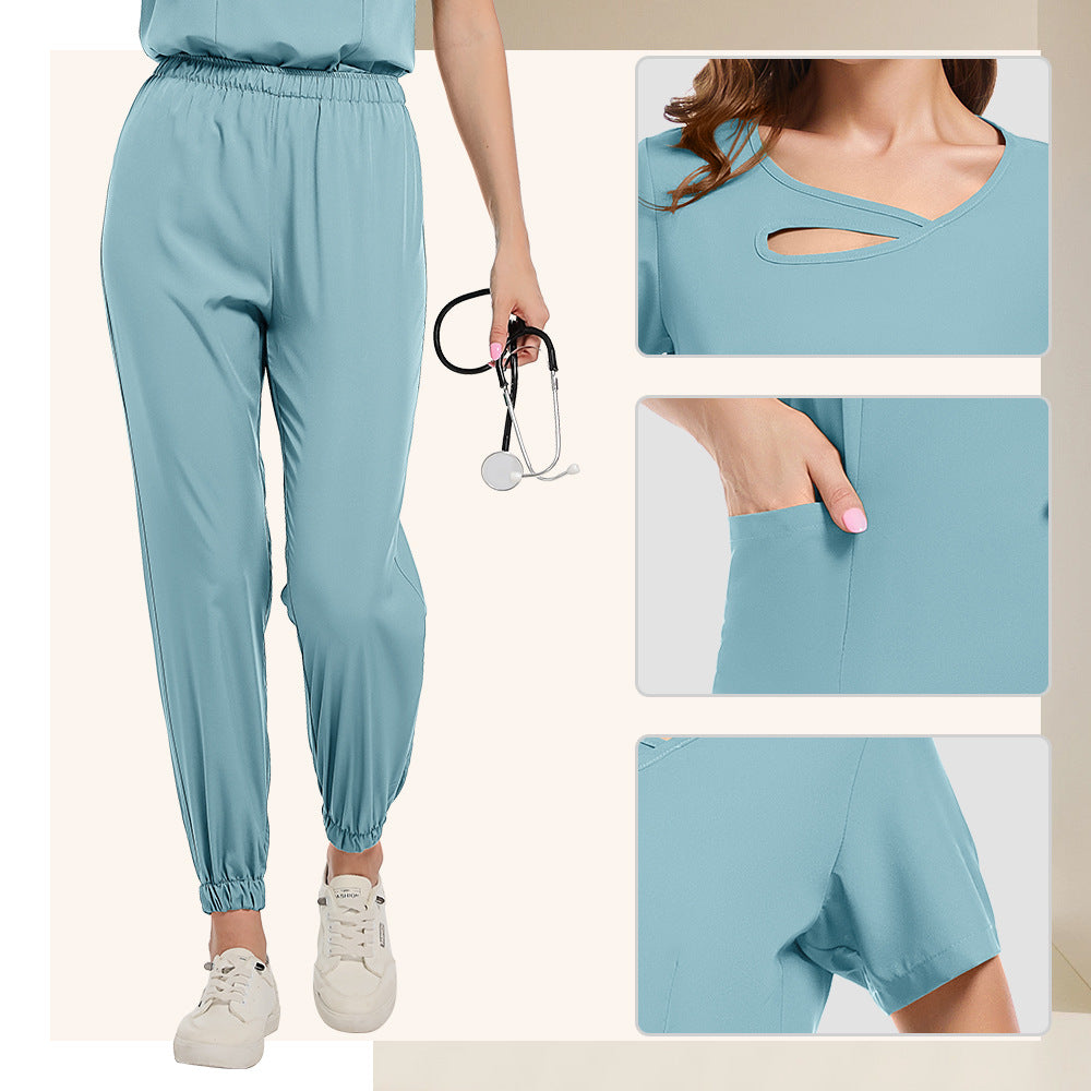 Summer Lightweight, Stretchy, Quick-drying Nurse Uniform Set