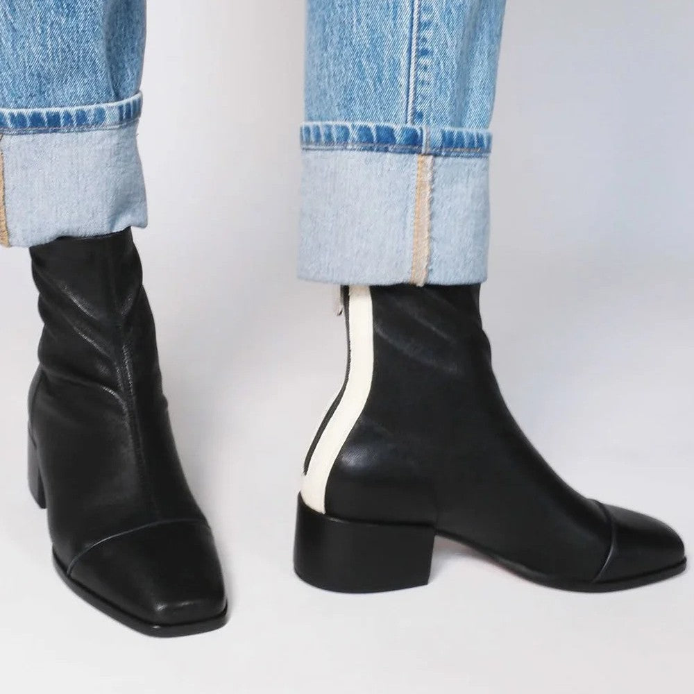 Simple Square-toe Ankle Boots For Women