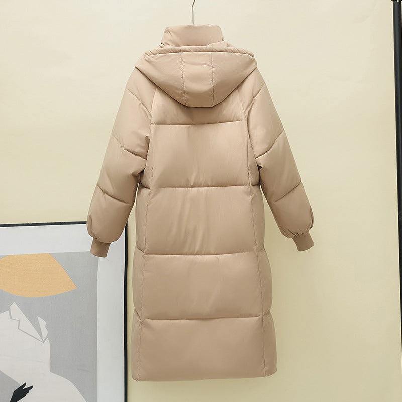 Long Over-the-knee Cotton-padded Coat Women's Loose Down Cotton-padded Jacket
