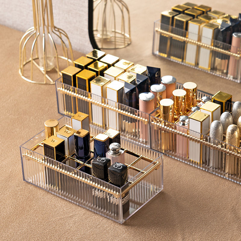 Transparent Mouth Organizer Box Desktop Display Stand
