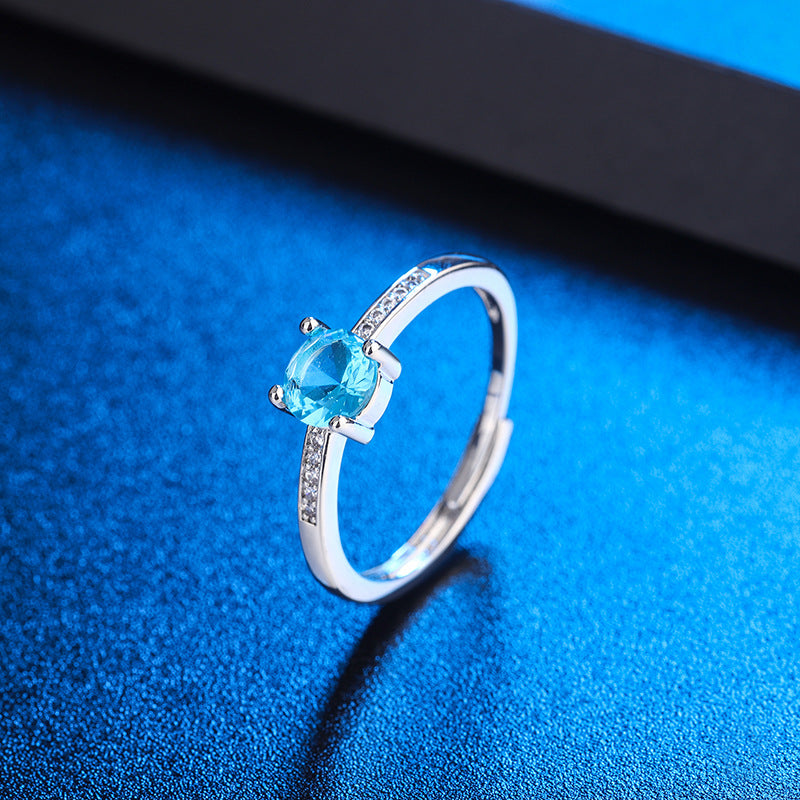 Row-drilled Ring With A Geometric Circular Design
