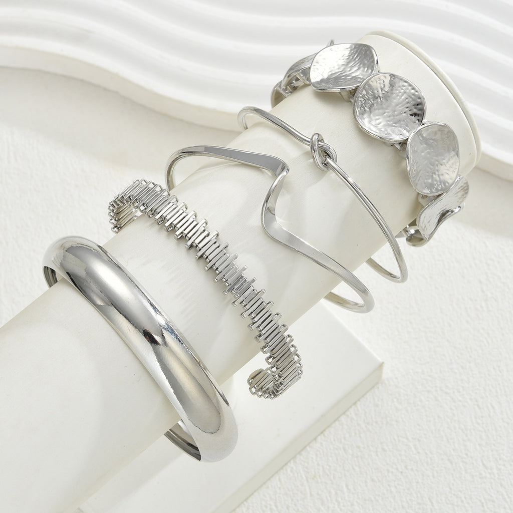 Retro Minimalist Chain Bracelet For Women Fashionable Mixed-style Open Design