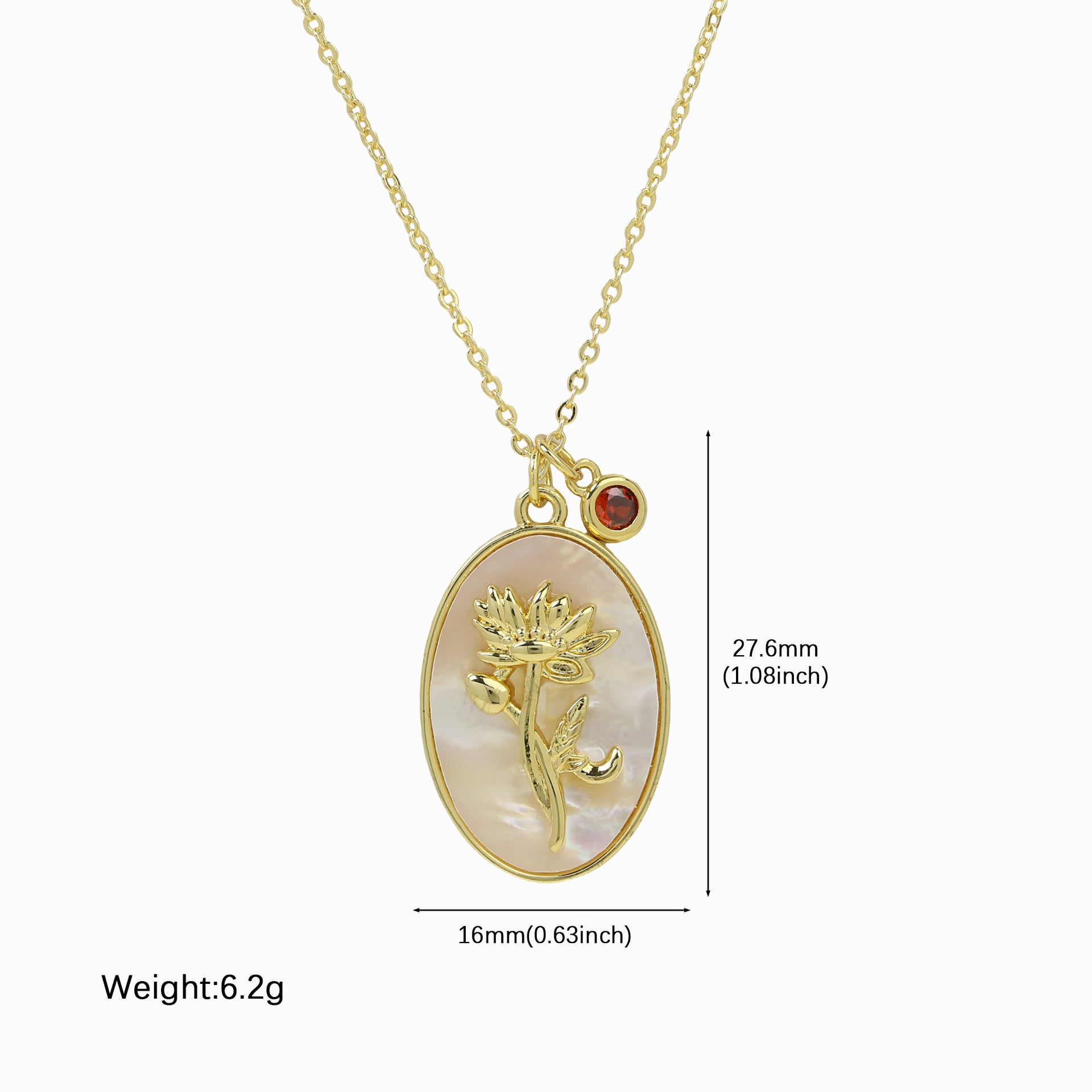 Birthstone Pendant High-End Fashion Necklace